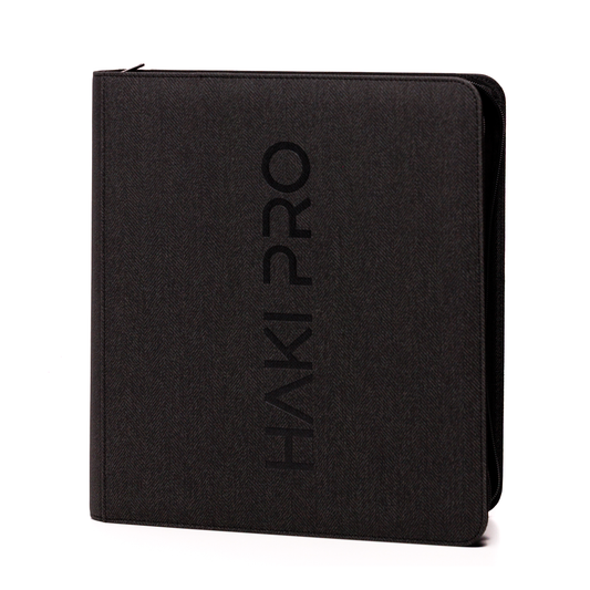 HAKI PRO - Black 12 Pocket Premium Trading Card Binder