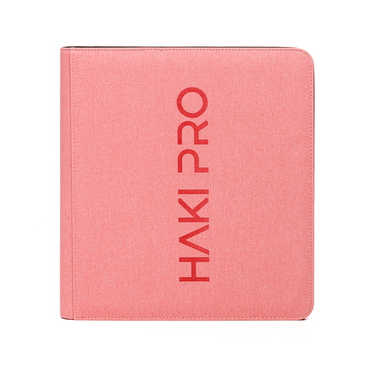 HAKI PRO - Pink 12 Pocket Premium Trading Card Binder