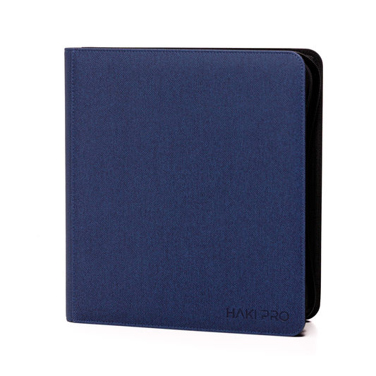 HAKI PRO - Navy Blue 12 Pocket Premium Trading Card Binder