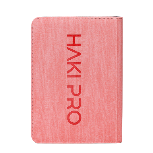 HAKI PRO - Pink 9 Pocket Premium Trading Card Binder