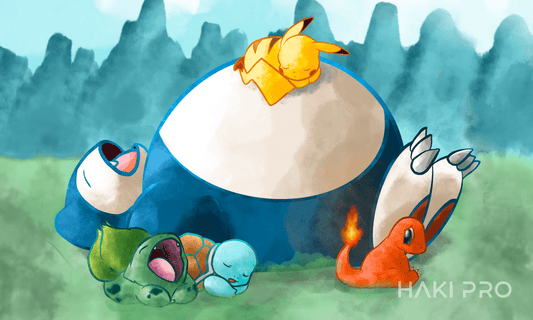 Pokemon - Tranquil Meadow: Snorlax & Friends - Playmat/Mouse Pad