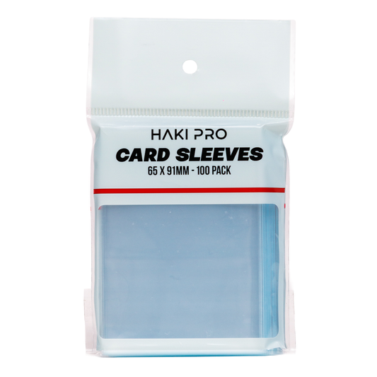 Haki Pro - Clear Card Sleeves – Standard Size (100 Pack)